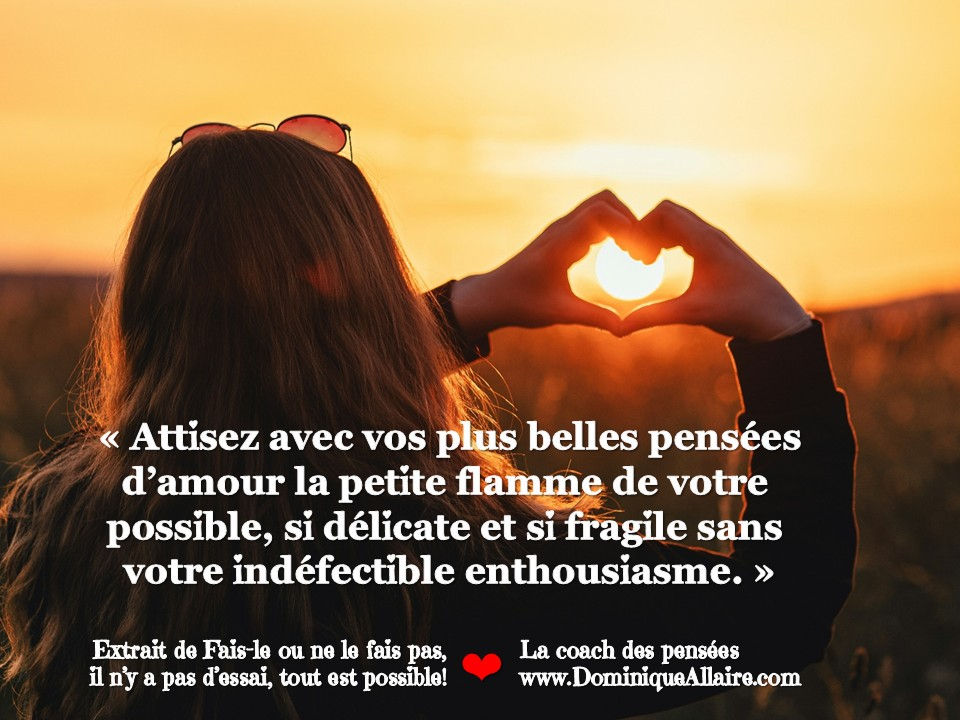 Fais-le ou ne le fais pas, il n'y a pas d'essai, tout est possible!