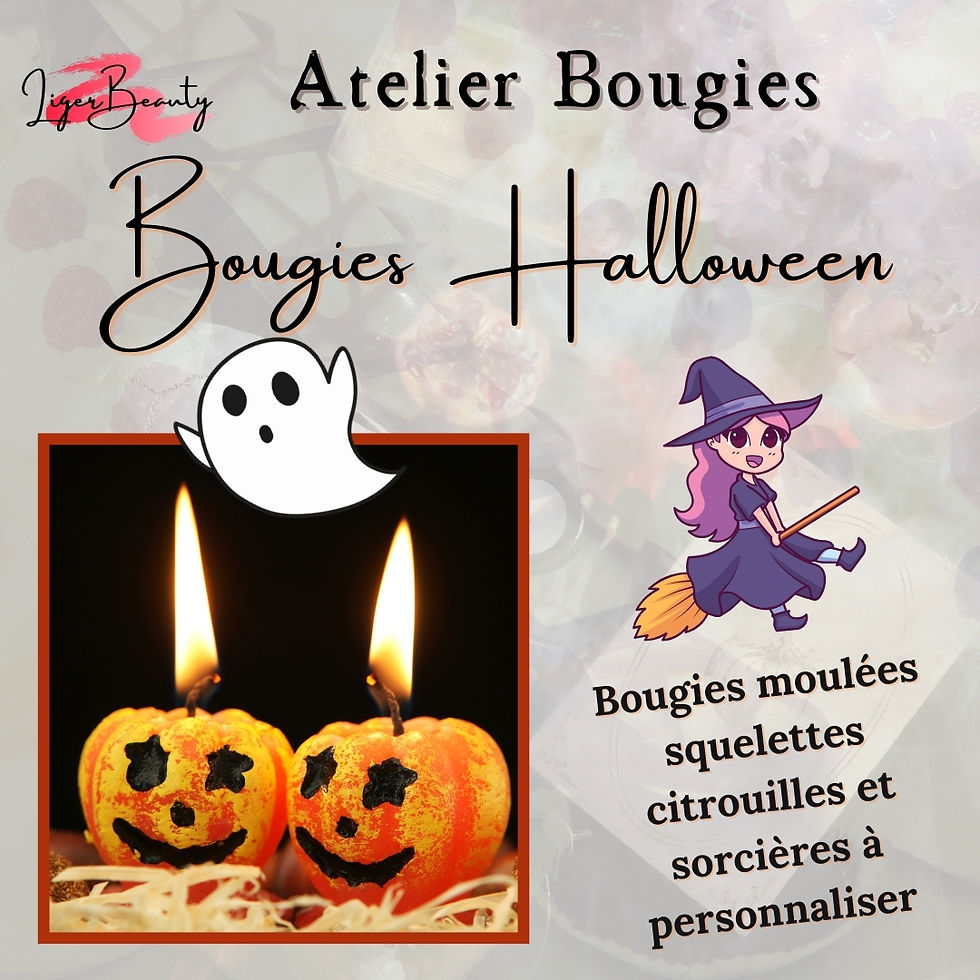 Atelier bougies: Halloween