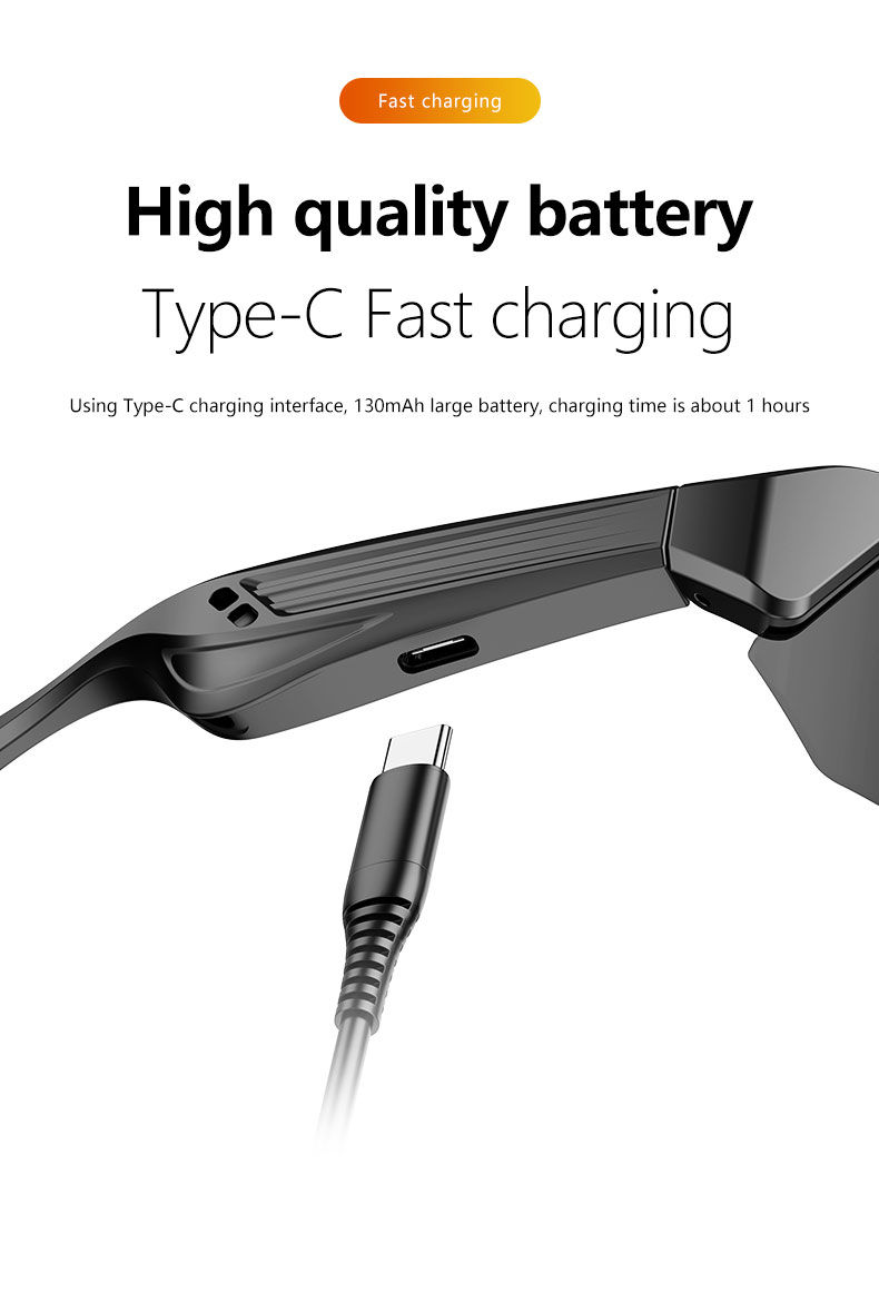 Thumbnail: Smart Bluetooth 5.3 Glasses For Listening To Music/Phone Calls/Cycling/Sports He