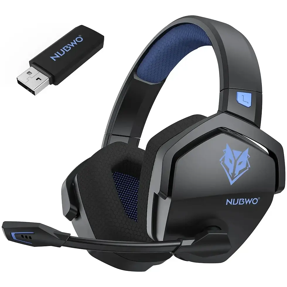 Thumbnail: NUBWO G06 Dual Wireless Headsets Gamer 2.4GHz Bluetooth 5.3 Gaming Headphones wi