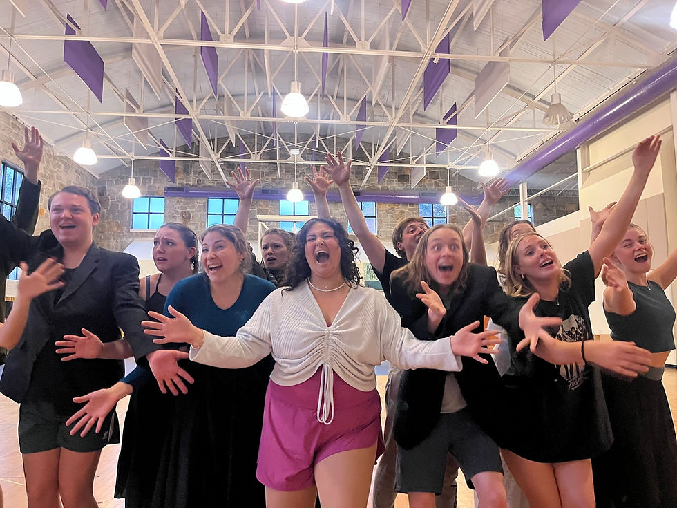 Holiday Inn rehearsals at the WCU School of Stage and Screen