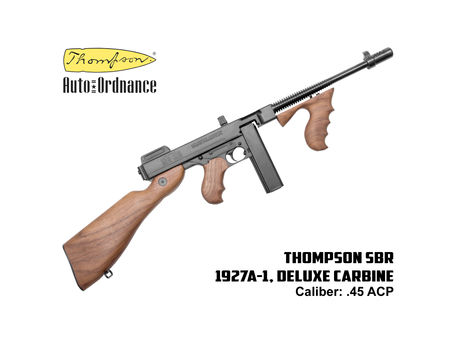 SOLD OUT! Thompson SBR .45 ACP Raffle 26-036