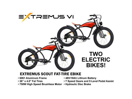 SOLD OUT! Two Extremus E-Bikes Raffle 24-115