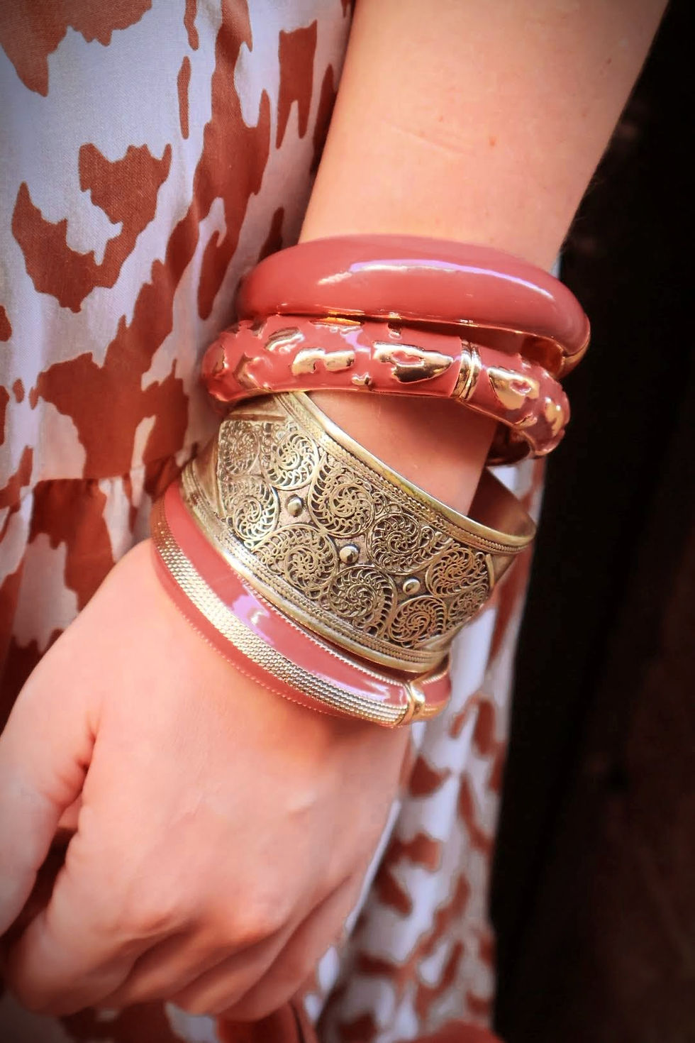 Miniature : Bracelet Jonc Terracotta Argelouse