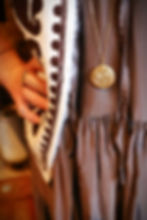 Collier Vintage Médaillon Rond Photo