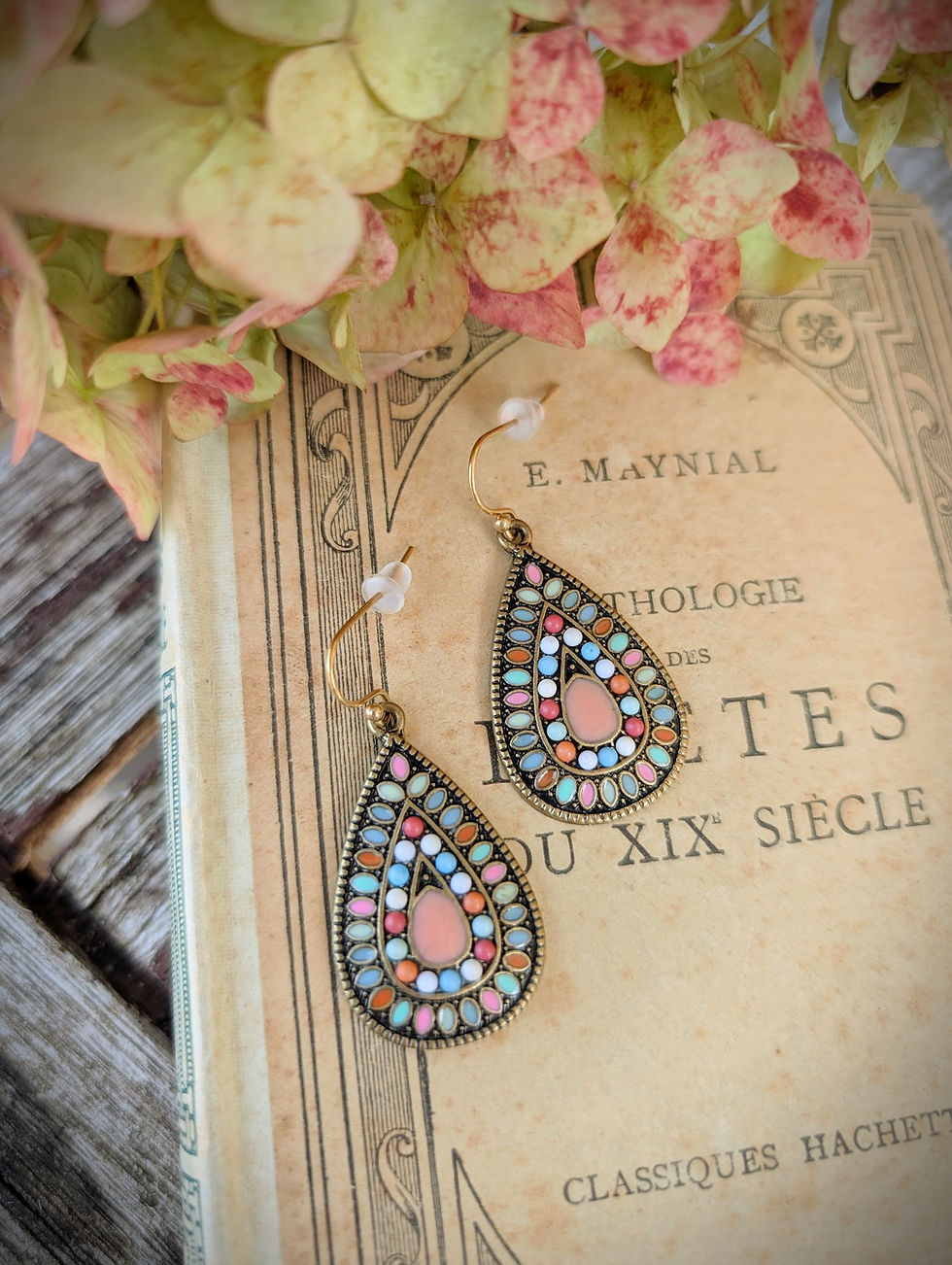 Miniature : Boucles d'oreilles Indiennes Multicolores