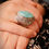 Miniature : Bague Argent Massif et Amazonite