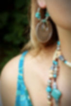 Miniature : Boucles d'oreilles Boheme Argent et Turquoise
