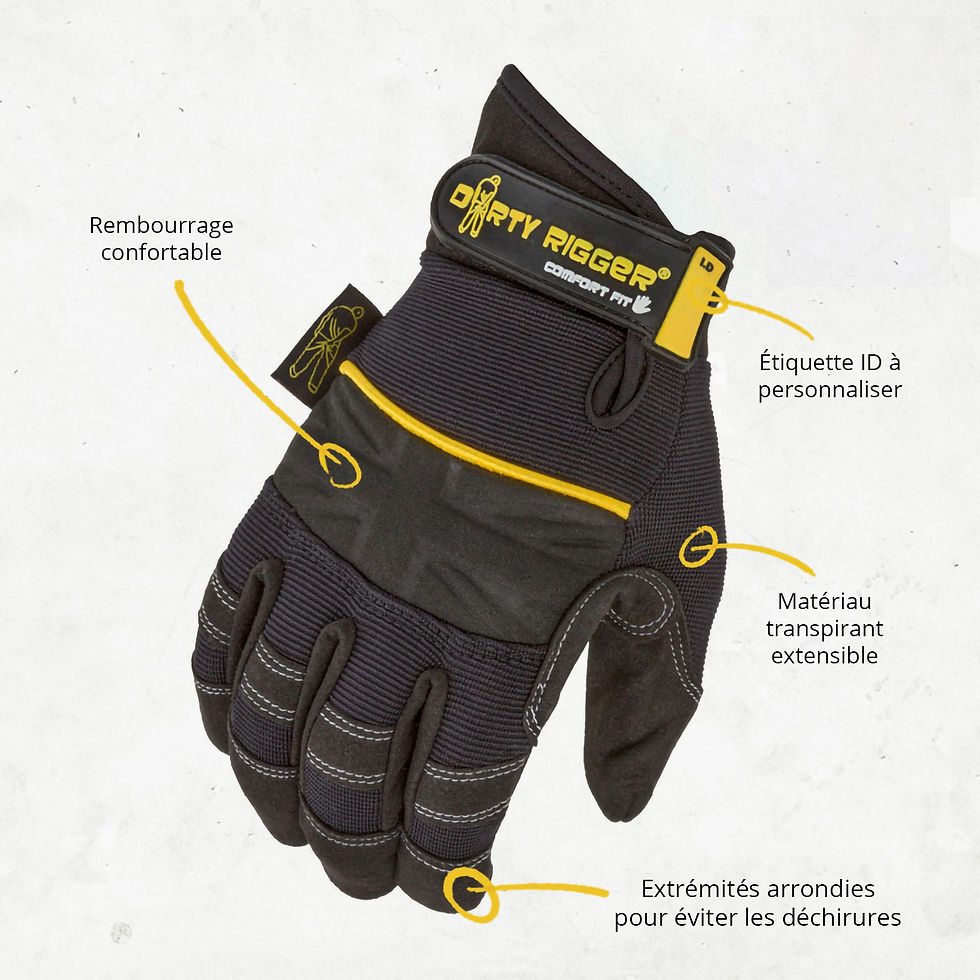 PAIRE DE GANTS RENFORCÉ POLYVALENT DIRTY RIGGER TAILLE L
