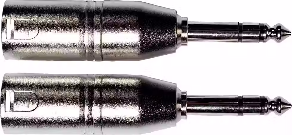 Miniature : YELLOW CABLE ADAPTATEUR JACK 6,35 MM  STEREO MALE XLR - LOT DE 2
