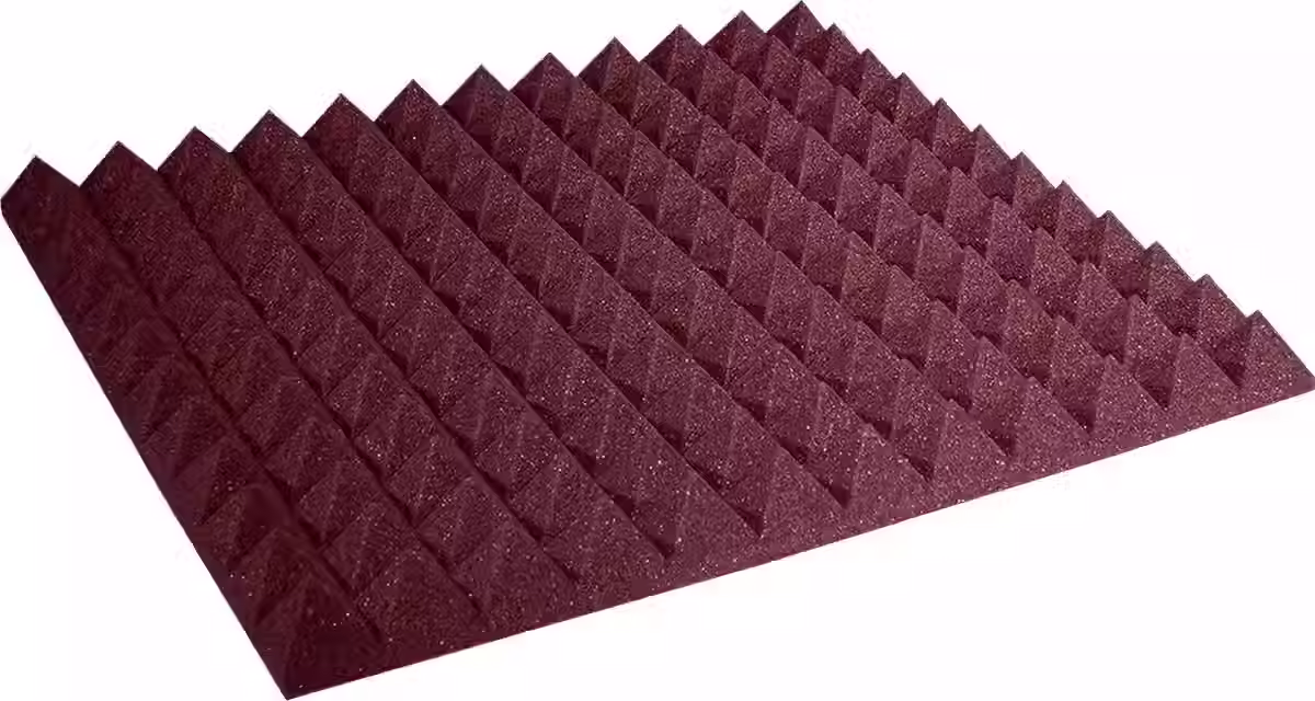 AURALEX ACOUSTICS 2PYR22BUR-HP STUDIOFOAM PYRAMID 2x24x24" BORDEAUX BOITE DE 12)