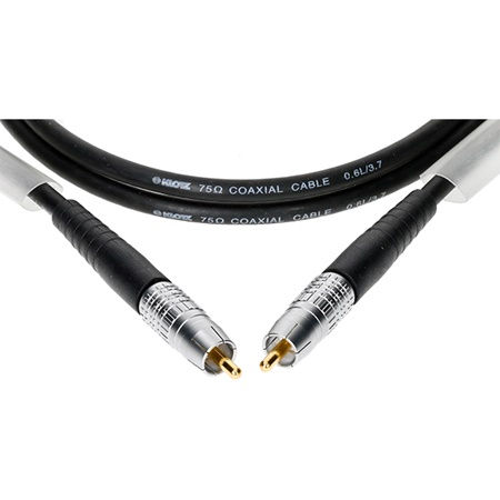 Miniature : CABLE S/PDIF 75 OHM CINCH/RCA MALE - MALE 1M NOIR