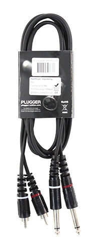 Miniature : CABLE BRETTELLE RCA MALE - JACK MALE MONO PLUGGER