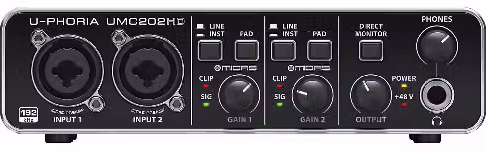 Miniature : BEHRINGER U-PHORIA UMC202HD
