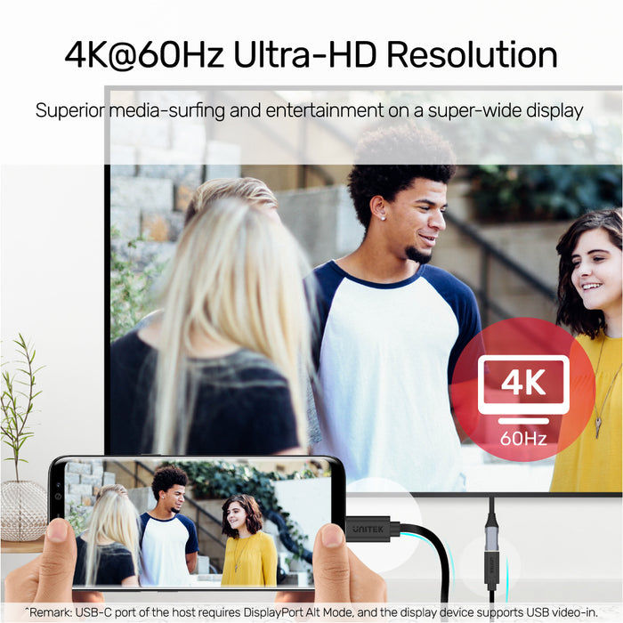 Miniature : CABLE D'EXTENSION USB-C 4K À 60HZ 100W  10GBIT/S (USB 3.2 GEN2) UNITEK