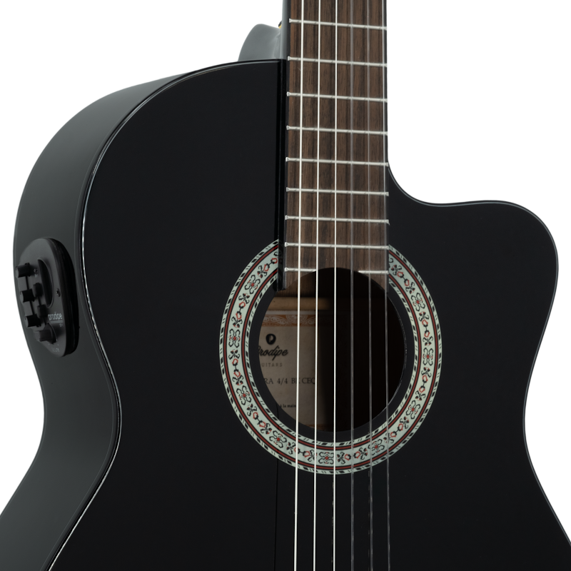 Miniature : GUITARE ELECTROACOUSTIQUE PRIMERA 4/4 BK CEQ NOIR BRILLANT PRODIPE