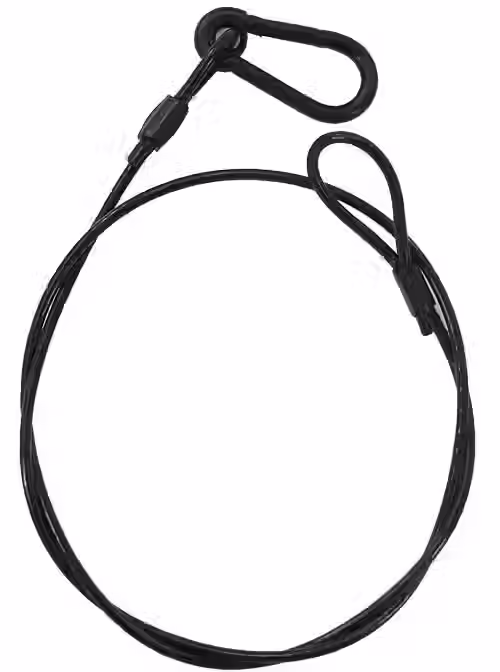 ELINGUE DE SECURITE 3MM 75CM NOIR ALGAM LIGHTING
