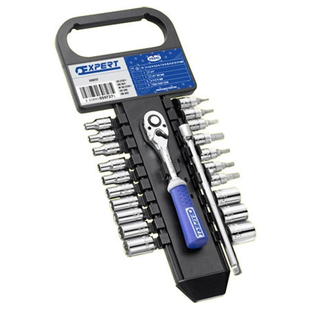 JEU DE DOUILLES 1/4 MÉTRIQUES 22 PIÈCES EXPERT BY FACOM