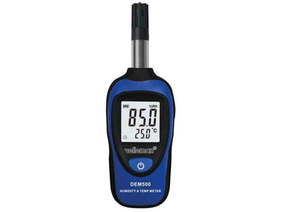 MINI THERMO/HYGROMETRE AFFICHAGE LCD RETROECLAIRAGE DEM500 VELLEMAN