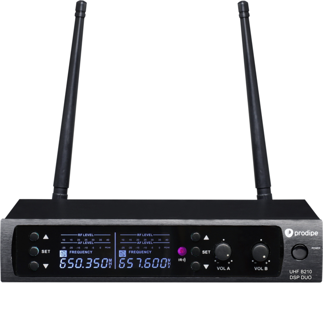 Thumbnail: SYSTEME EMETTEUR-RECTEPTEUR-UHF B210 DSP DUO PRODIPE
