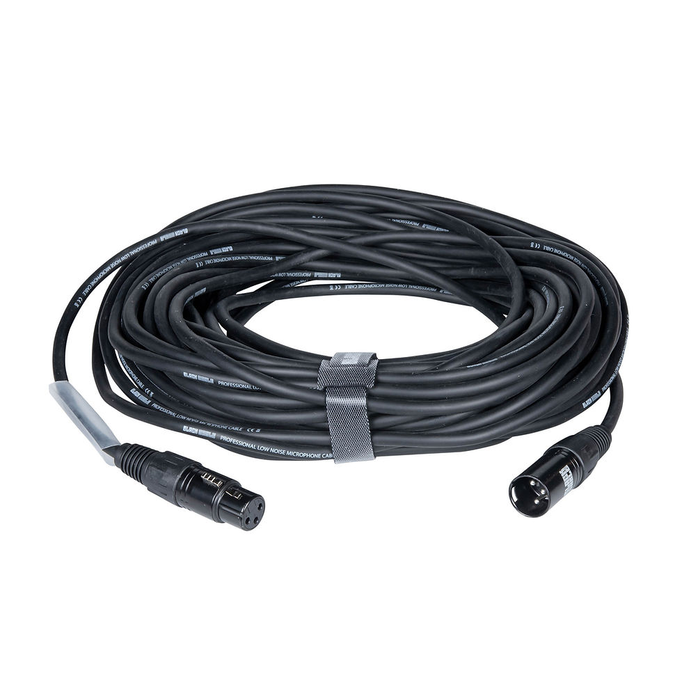 Miniature : CABLE MICRO XLR 3 MALE - XLR 3 FEMELLE STANDARD 20M BLACKCABLE