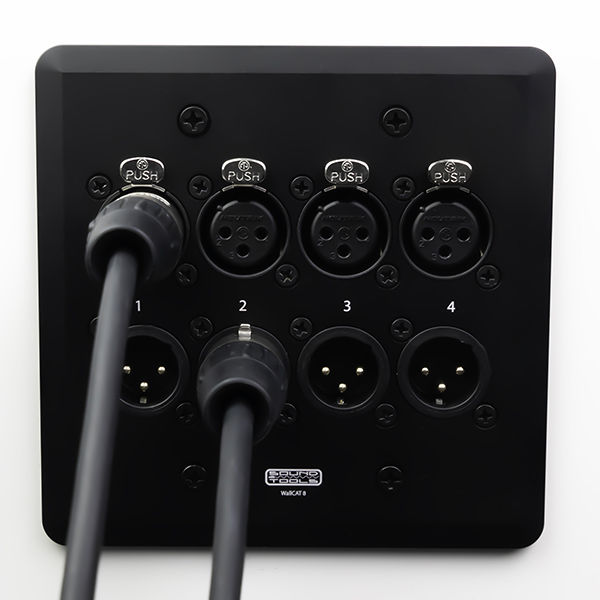 Miniature : SOUNDTOOLS WALLCAT8 BOITIER MURAL4 XLR M + 4 XLRF VERS RJ45