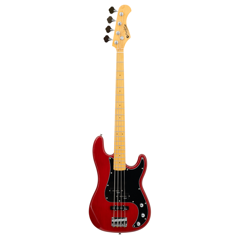 GUITARE BASSE PJ90 MA ALDER TRANS RED 4 CORDES PRODIPE