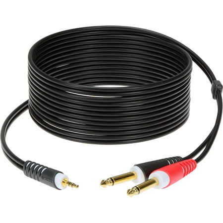 CABLE MIN JACK 3,5MM STEREO MALE-JACK 6,35MM MONO MALE 3M KLOTZ