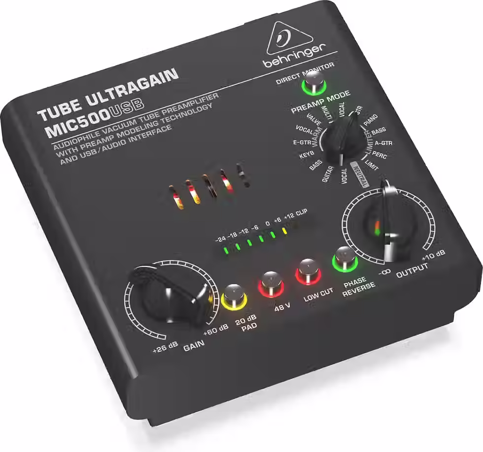 BEHRINGER MIC500USB TUB ULTRAGAIN