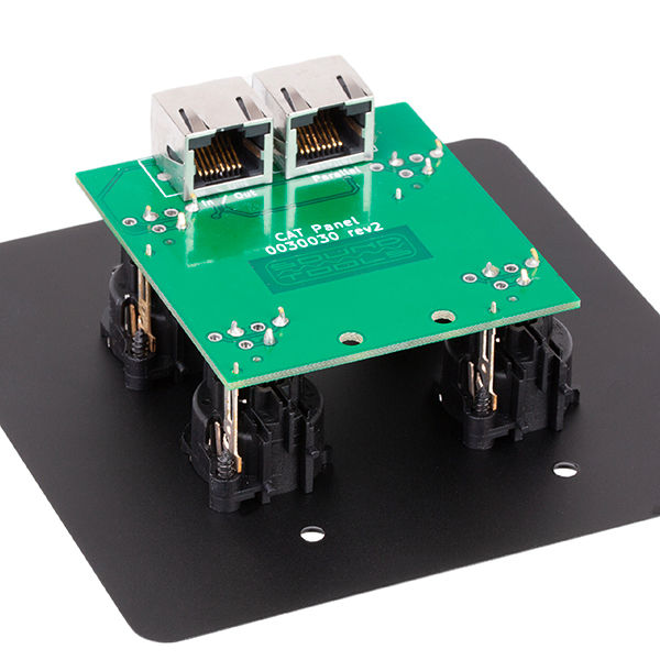 Miniature : SOUNDTOOLS WALLCAT BOITIER MURAL 4 XLR FEMELLE VERS RJ45 NOIR