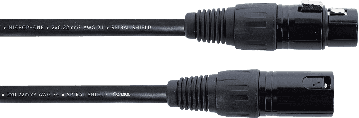 CORDIAL CABLE MICRO XLR 10M