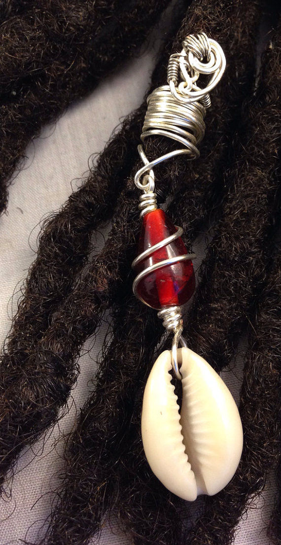 Thumbnail: Cowrie Shell Silver Loc Jewelry