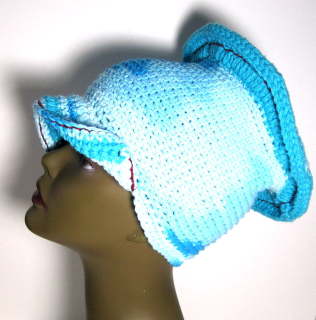 Thumbnail: Turquoise Octagon Cotton Cap