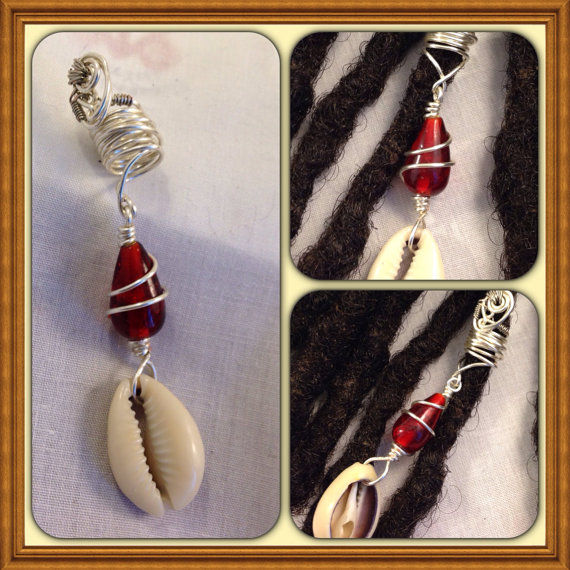 Thumbnail: Cowrie Shell Silver Loc Jewelry
