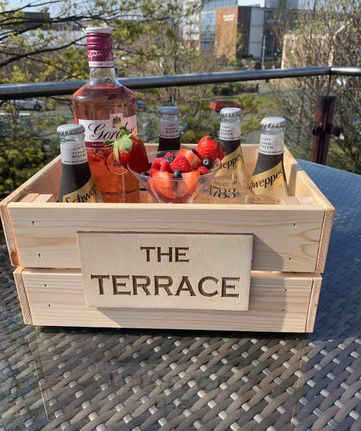 Pub and restaurant table furniture, personalised signage and branding for pubs, restaurants and cafes