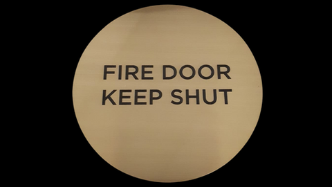 Fire Door Signage, Safety Signage, Engraved Safety Signs