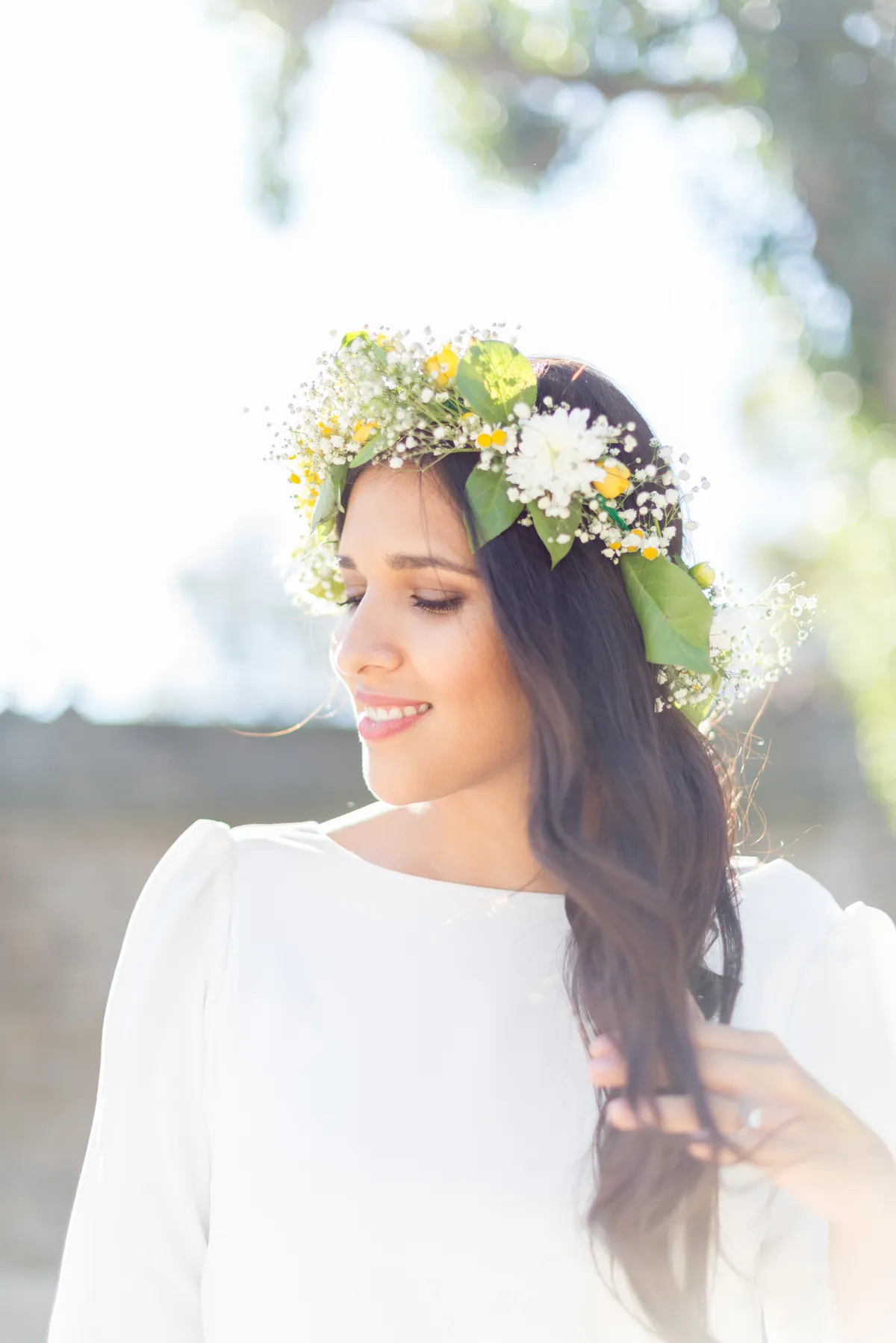 Photographe mariage Savoie – portrait mariée élégante mariage naturel