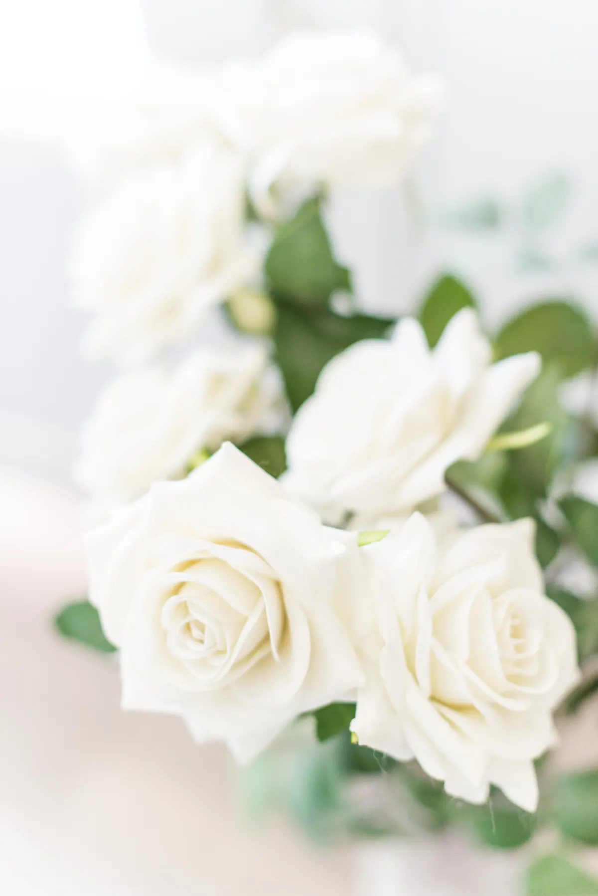 Photographe mariage Savoie – détail fleurs roses blanches décoration mariage