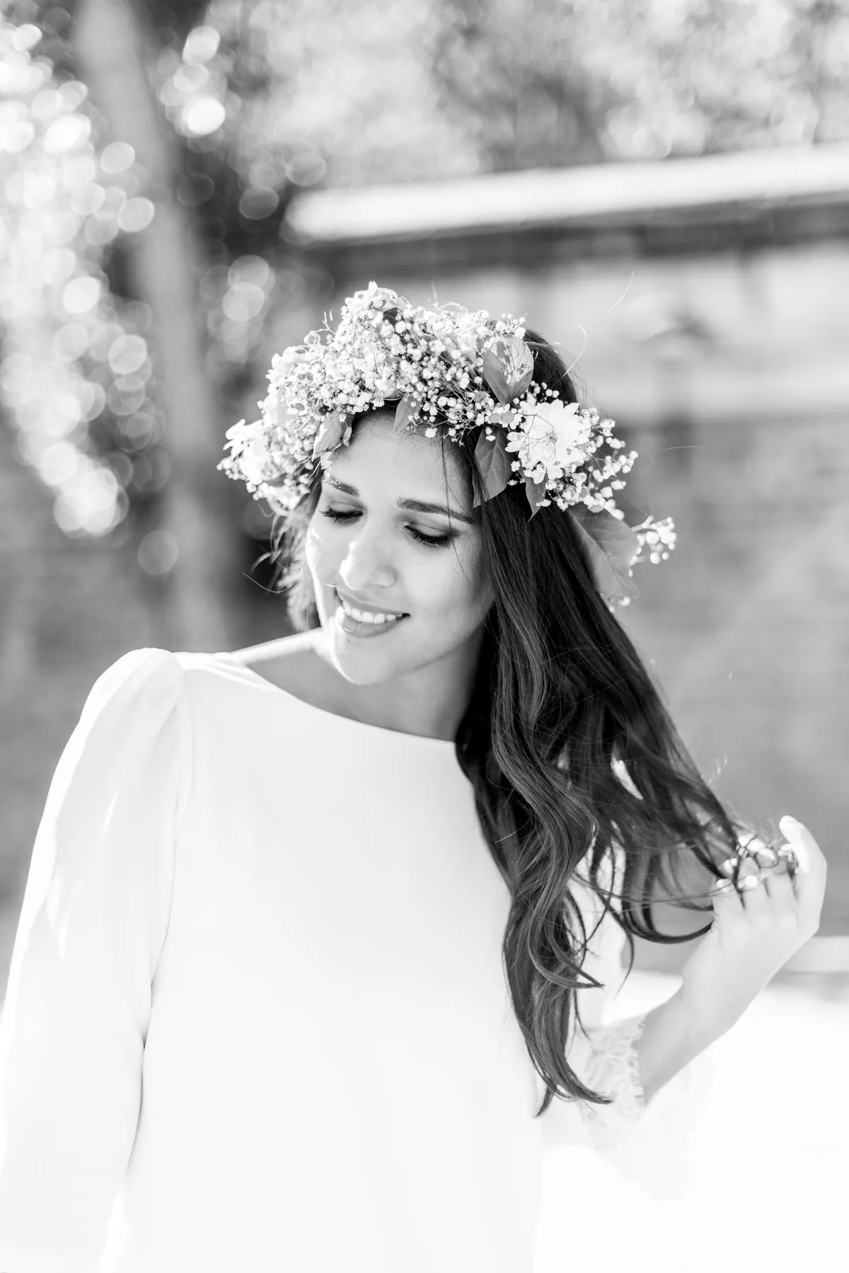 Photographe mariage Annecy – portrait mariée élégante mariage naturel