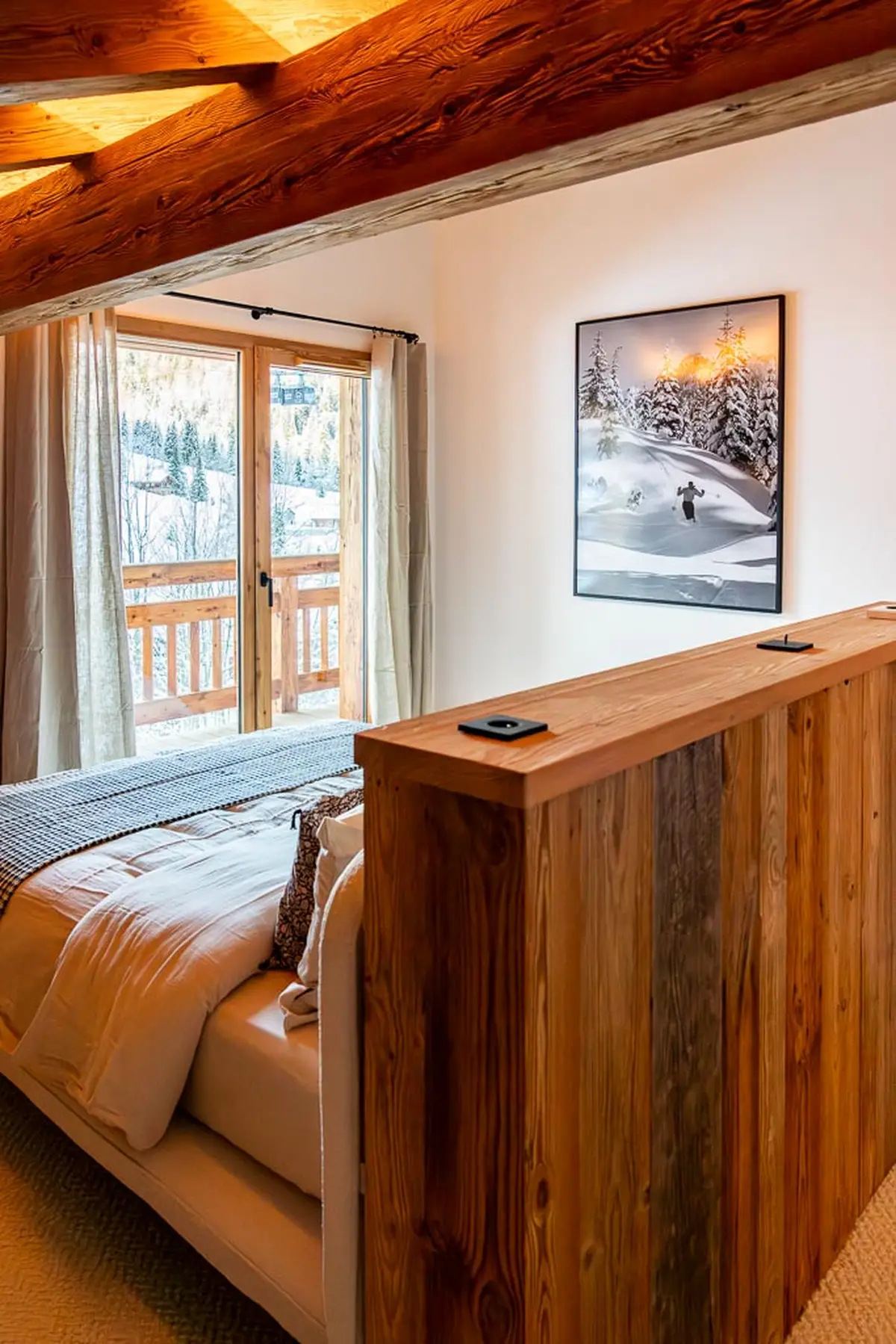 Photo hôtel La Clusaz – chambre chalet vue montagne luxe prestige