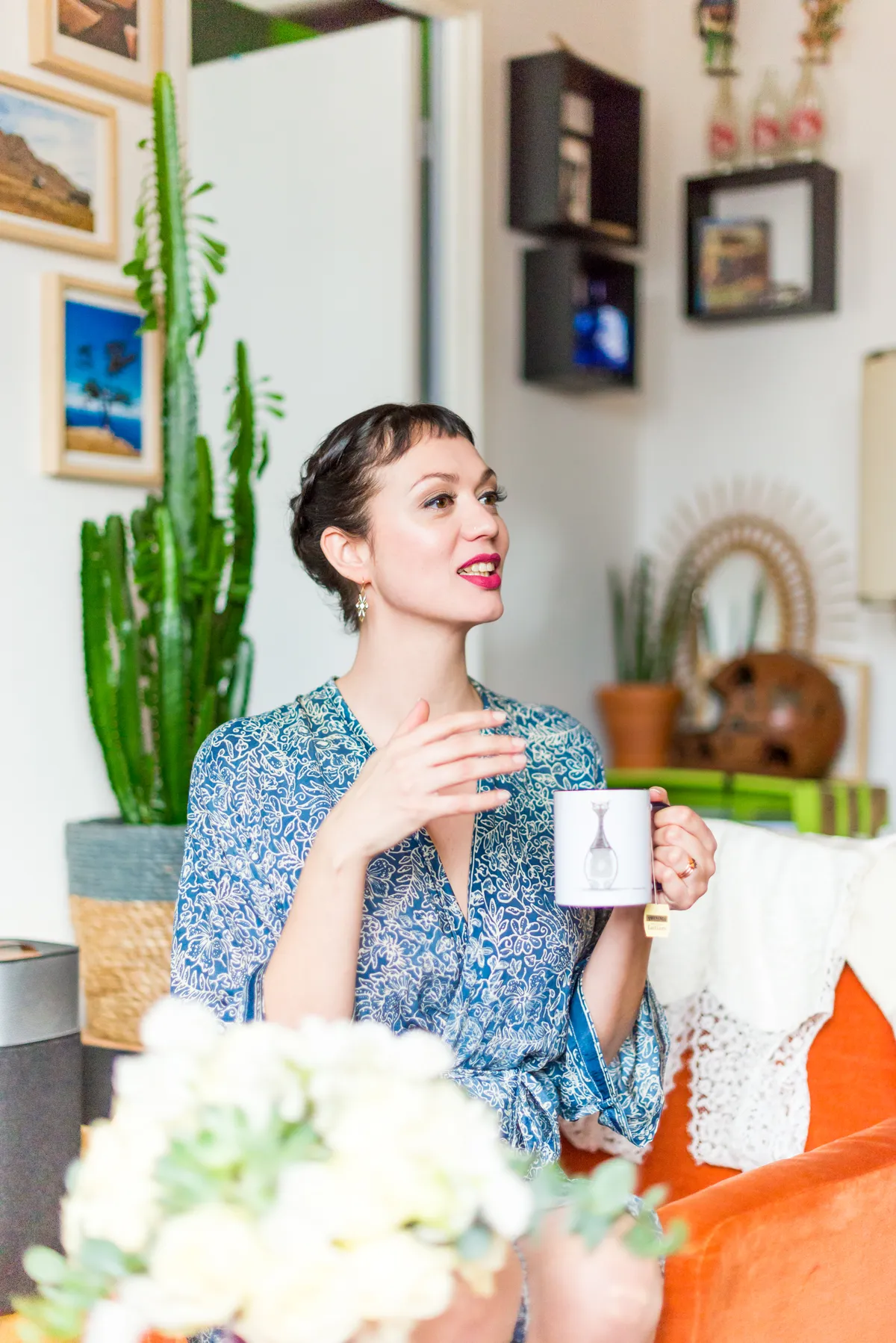 Photo mariage Haute-Savoie – portrait mariée préparatifs naturel