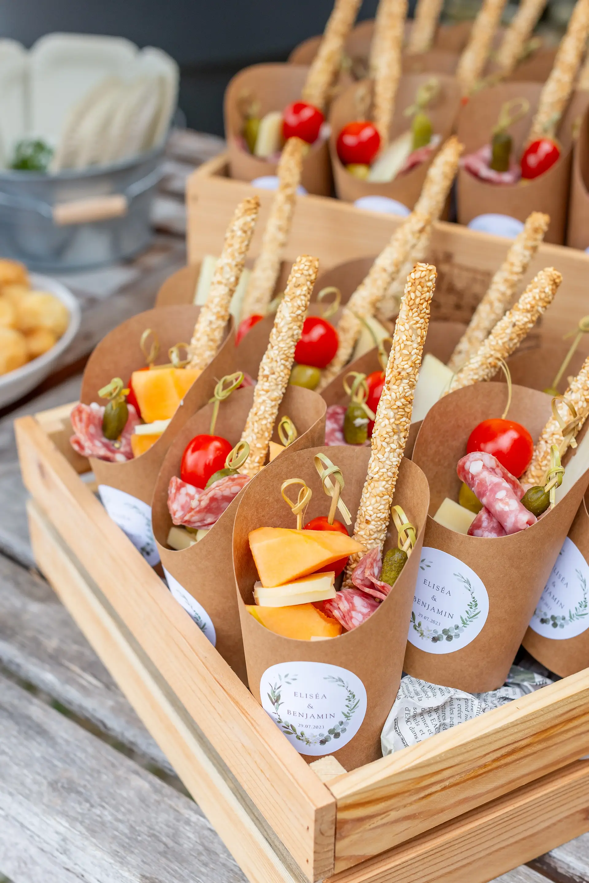 Bouchées salées pour un buffet 