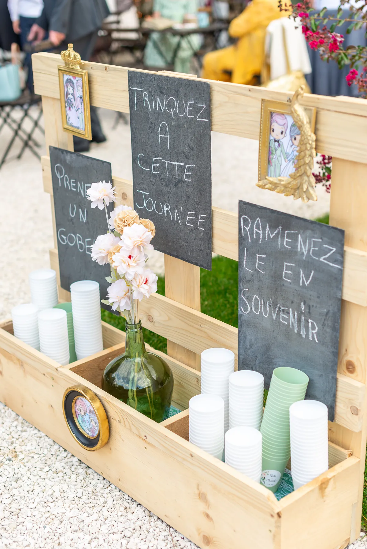 Détail décoration d'un mariage