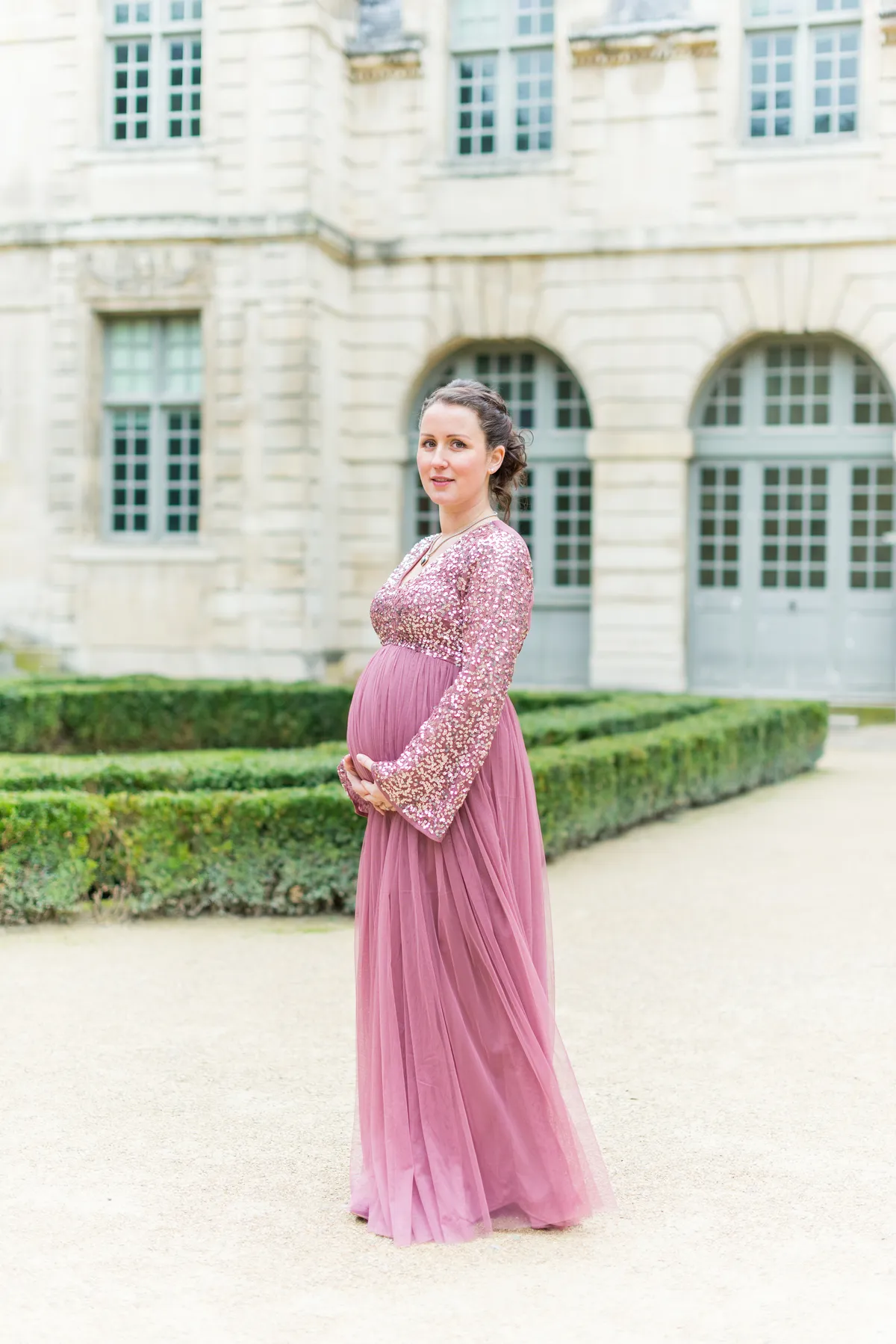 Photographe mariage Savoie – couple fiancée enceinte portrait élégant