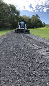 Gravel driveway repair and leveling