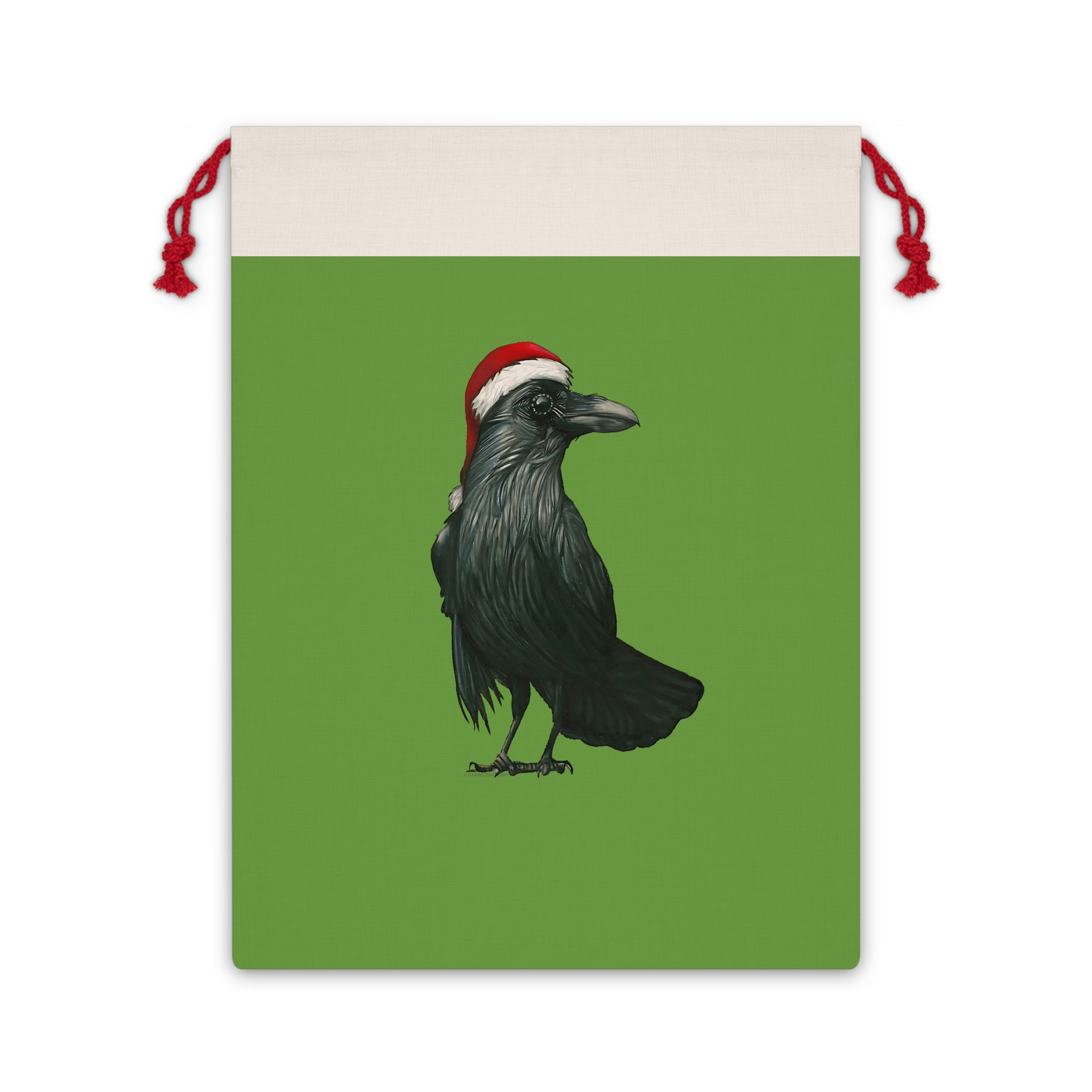 Santa Crow Gift Bag