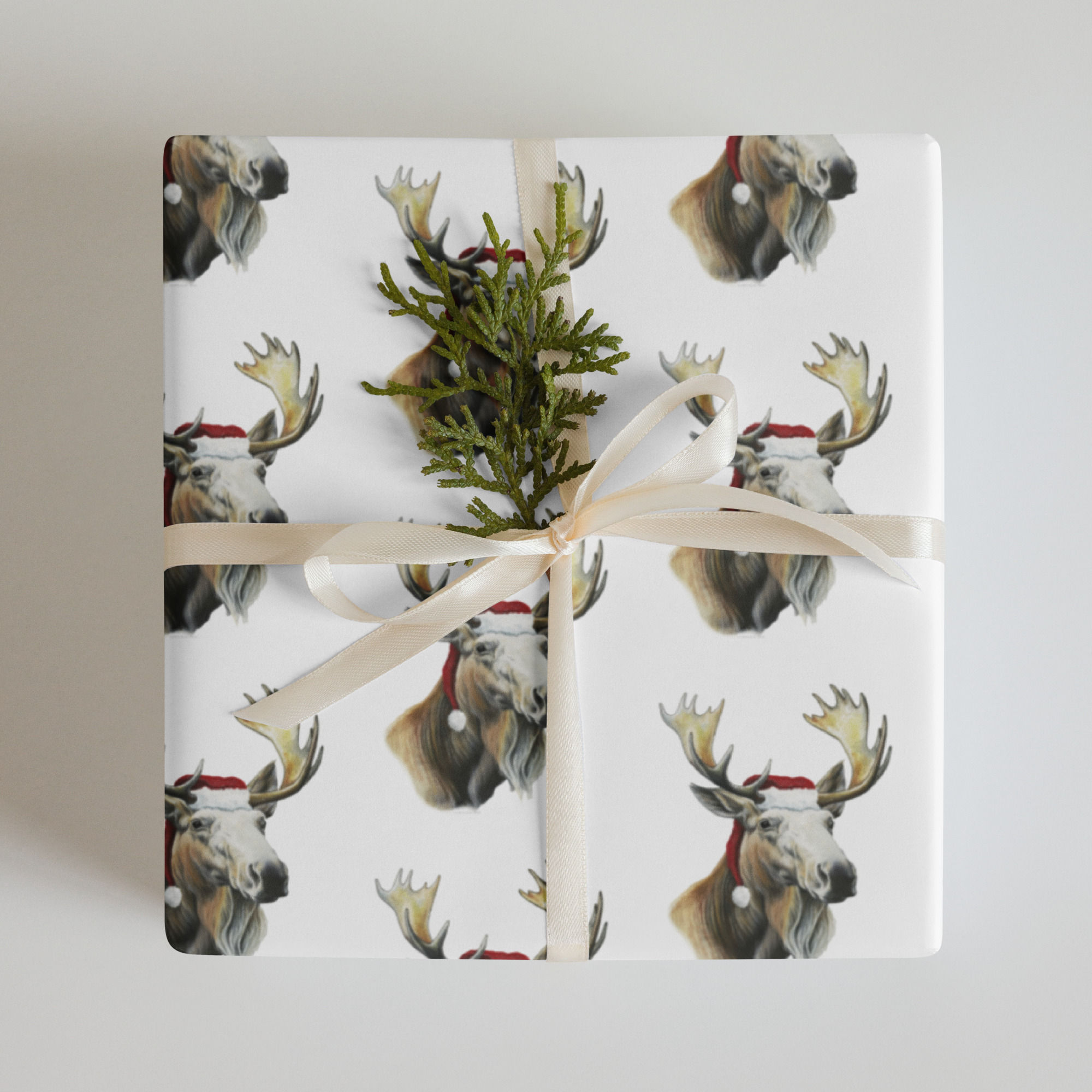 Moose Wrapping Paper Sheets