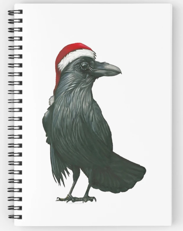 Crow-themed notebook, ideal for bird lovers and fans of unique stationery