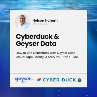Cyberduck and Geyser Data