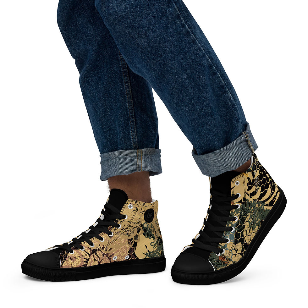 Thumbnail: Bel-Air Men’s high top canvas shoes